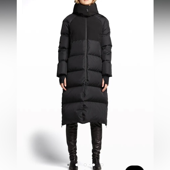 NWT Heliotrope Water Repellent 750-Fill-Power Down Coat with Removable Hood - Picture 2 of 16